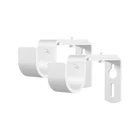 Brushed Nickel Steel Single Curtain Rod Holders Curtain Rod Bracket - 2pcs
