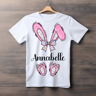 Personalisiertes Kinder Ostern T-Shirt - Individueller Name Jungen oder Mädchen Ostershirt - Todd