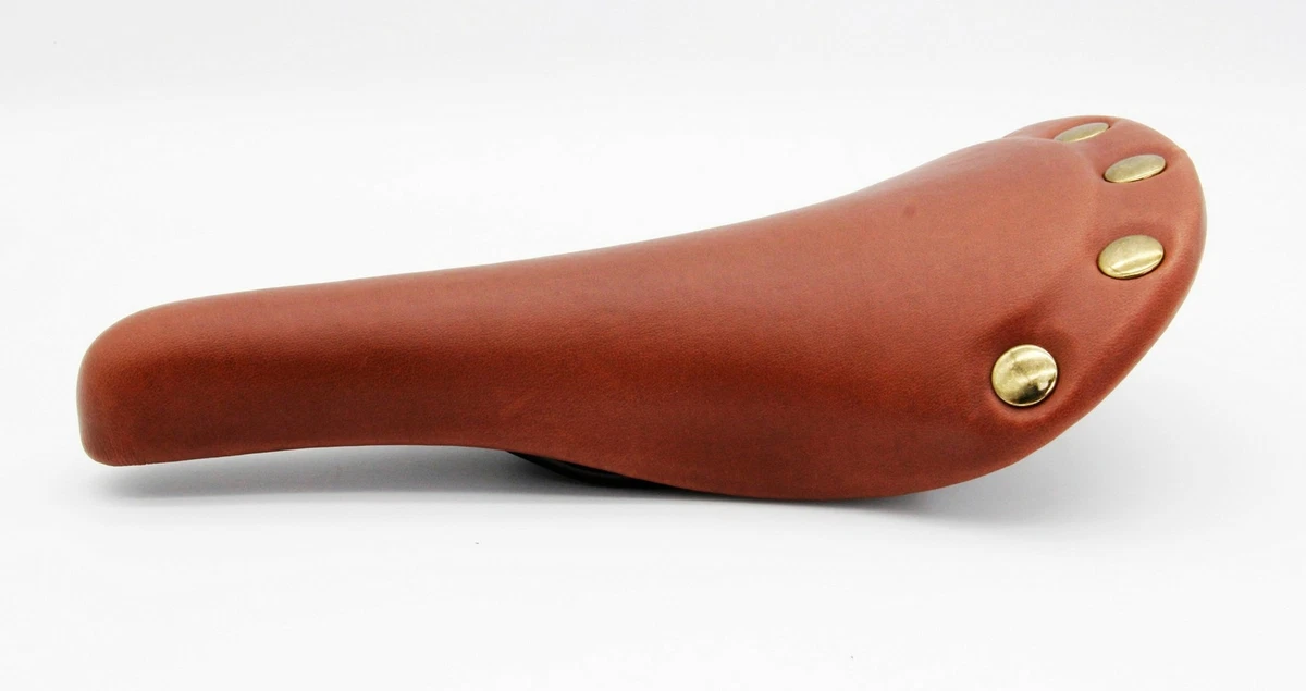 Velo Retro Road Fixie E Bike Cycle Saddle Comfort Seat w Rivets in