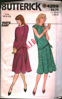 4269 Vintage Butterick SEWING Pattern Misses Loose Fitting Top Skirt ...