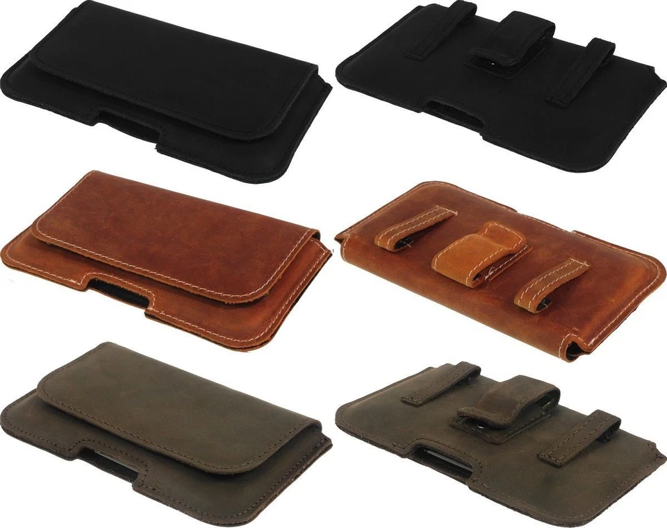 RIC WAIST POUCH WITH CLIP AND LOOP MADE OF GENUINE LEATHER CASE COVER FOR PHONE - Image 3 of 4