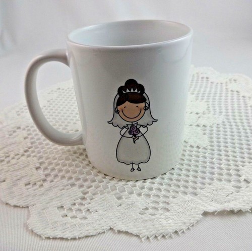 Bride's Coffee Mug I'm The Bride Bridal Shower Gift 11 Ounces White - Picture 4 of 7
