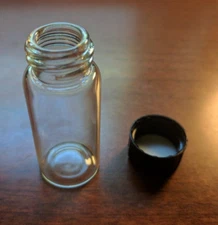 10Pack 10Ml Clear Glass Vials with Screw Caps Small Liquid Sample Vial LeakProof