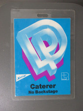 Deep Purple backstage pass laminated Caterer - NO BACKSTAGE :) !