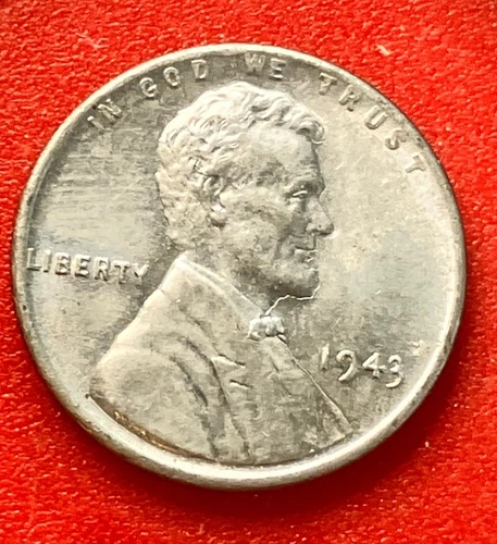 1943-P Lincoln Wheat Cent Penny GEM BU From an Original Bank Roll