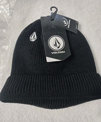 Volcom Full Stone Beanie - Black - One Size New With Tags