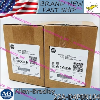 Original AB22A-D4P0N104 Ser A PowerFlex 4 AC Drive 480V 4A 1.5kW FRN 7.02