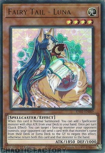 YUGIOH RA01-EN009 Fairy Tail - Luna ULTRA Rare 1st Edition NM