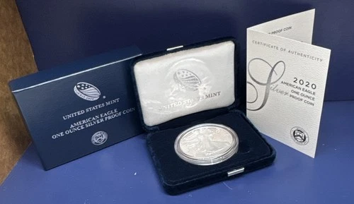 2020 U.S. Mint American Eagle $1 /1.000 Troy Oz Silver Proof Coin