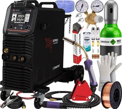 SPARTUS Schweißgerät 3in1 Kombi MIG/MAG WIG MMA XPRO MIG 350 DUAL PULSE 350A SET