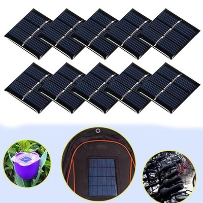 10 Stück 30x30mm Solarpanel 1,5V 60mA 0,09W für Solar Bildungswerkzeuge