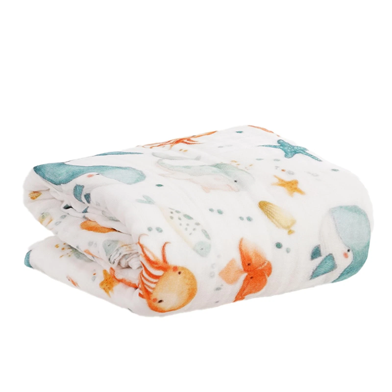 Muslin Swaddle Blankets 6-Layer Cotton Baby Blankets for Boys & Girls 43"X43"...