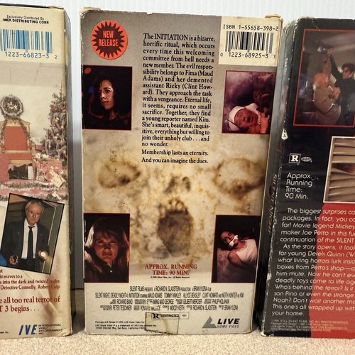 Silent Night, Deadly Night Part 3 4 And 5 VHS Lot Live Home Video Horror Gore - Picture 7 of 11