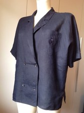 Max Mara weekend vintage lino stemma giacca Made in Italy