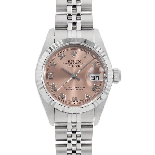 ROLEX Datejust 79174 pink Rome P Number second hand Women