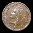 1866/6 Indian Cent Penny ---- Nice Coin  ---- #KK342