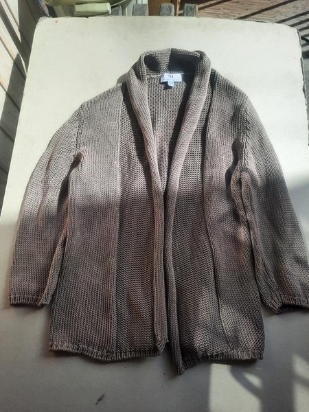 Women Peter Hahn Sweater Brown Cotton 40 / L / 48 #C97T