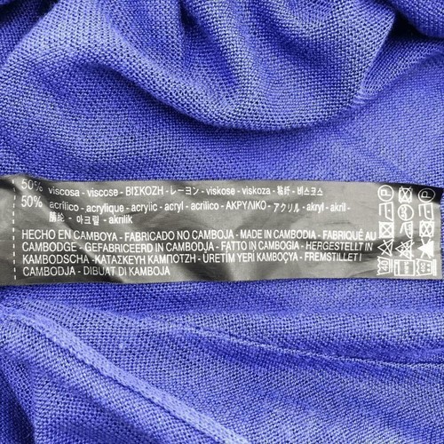 ZARA Knit leichter Pullover Pulli Damen lila blau Größe S - Bild 4 von 5