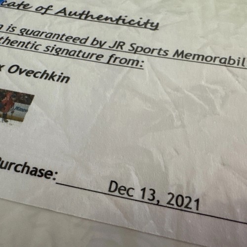 Ovechkin Foto mit Handsignatur und Echtheit - Bild 5 von 6