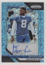 2018 Panini Prizm Rookie Blue Shimmer 12/25 Deon Cain #RA-DCA Auto eq1