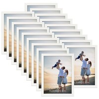 Bilderrahmen Set 18Er Weiß FüR Wand Tisch BüRo Wohnung Fotos 15X20 Cm Deko