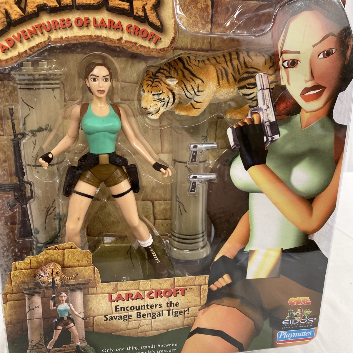 Tomb Raider Adventures Lara Croft Bengal Tiger Figures