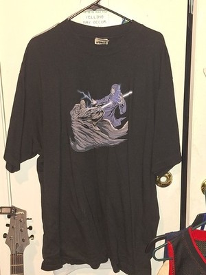 Ari Vintage ''Master Windu's Revenge'' T-shirt, Xl, Black Shaka Garment Dye