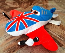 Disney Planes Airplanes Flugzeug Kuscheltier England Bulldog TOP! 18 x 20 cm