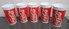 5 ENJOY COCA COLA VINTAGE COKE SWEETHEART PLASTIC CUPS 32 OZ. 7 INCHES TALL
