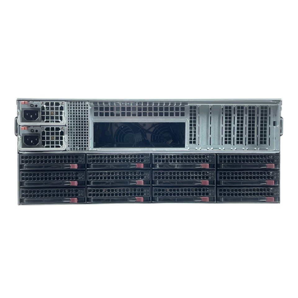 Supermicro CSE-847 4U 36x3,5 SATA SAS BPN-SAS3-846EL1 2x 1280W Server mit Caddys - Bild 3 von 4