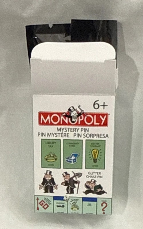 Monopoly Mystery Pin Blind Box Surprise Pack Collectible Pinback 6+