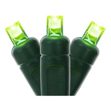 Vickerman 34' Wide Angle LED Color Box Christmas Light Set in Lime Green