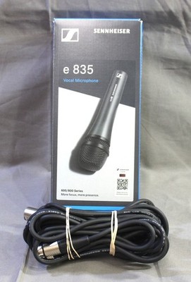 Sennheiser ~ e 835 ~ Cardioid Dynamic Vocal Microphone W/ 25ft RHC Cable