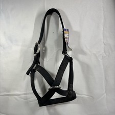 Weaver Livestock Nylon Halter Black Medium   Adjustable Show Halter NWT