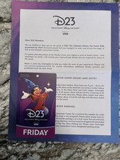 (1) D23 The Ultimate Disney Fan Event Friday Fan Pass August 14 2026/2 Available