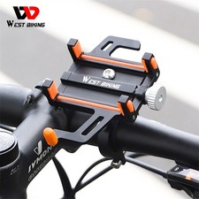 WEST BIKING Aluminum Bike Phone Holder Motorcycle Bicycle Phone Support Bracket