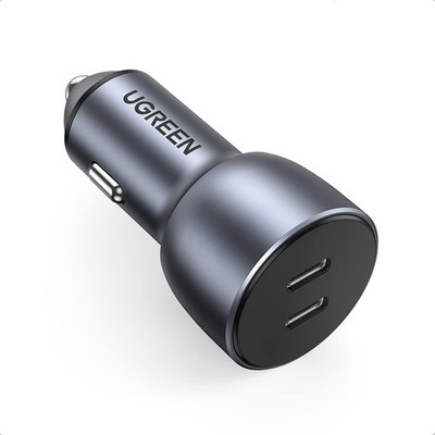 UGREEN USB C Car Charger, 40W Type C Charger Dual PD 20W Fast Silver