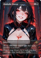 MTG - Diabolic Intent - Fanart Borderless Style - EDH / Playtest