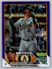 2023 topps series 2 baseball jace peterson purple foilboard 435/799 #619