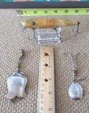 VINTAGE PFLUEGER LURES - PALOMINE (SCRAMBLE), COLORADO SPINNER & DELAVAN BLADE