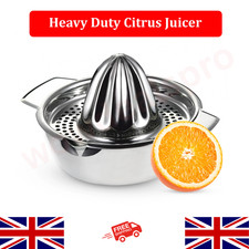 Heavy Duty Stainless Steel Citrus Juicer Manual Lemon Orange Squeezer 12cm Tool
