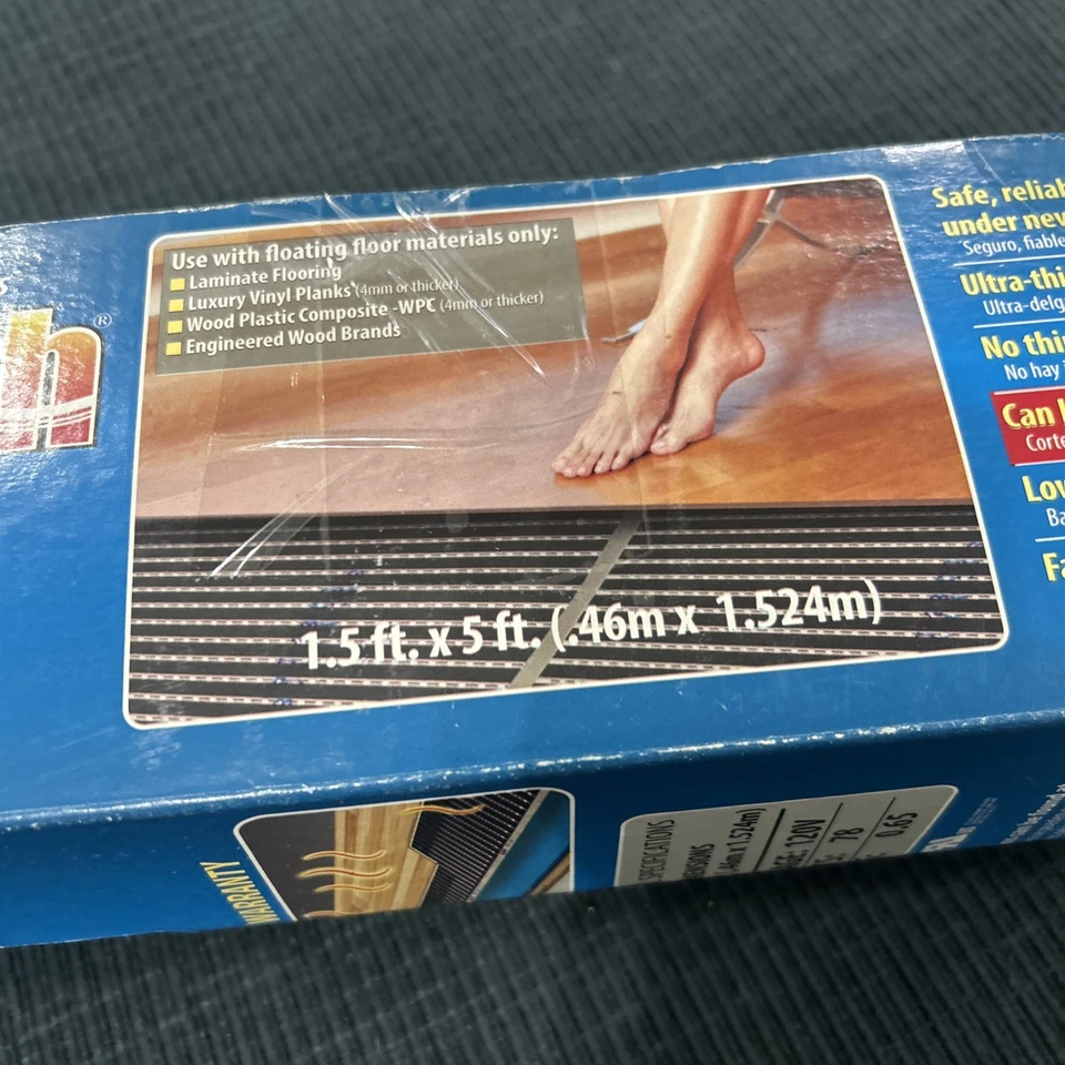 Quiet Warmth Radiant Heat Film For Floating Floors 18” X 5ft BRAND NEW Open Box - Image 4 of 4