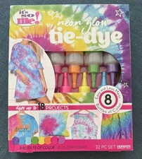 New Just My Style Neon Tie-Dye Kit Horizon Group USA Create 18 Projects 32 Pcs