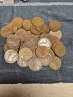 1913 D Lincoln Wheat Cent Roll 50 Circulated Pennies US Coins