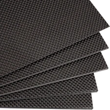 0.5-4MM Thickness 200X300MM 100% 3K Carbon Fiber Sheet Laminate Plate Panel