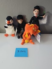 DISNEY STORE MARY POPPINS BERT PENGUIN  FOX LOT OF 4 PLUSH BEAN BAG SET NWT VTG