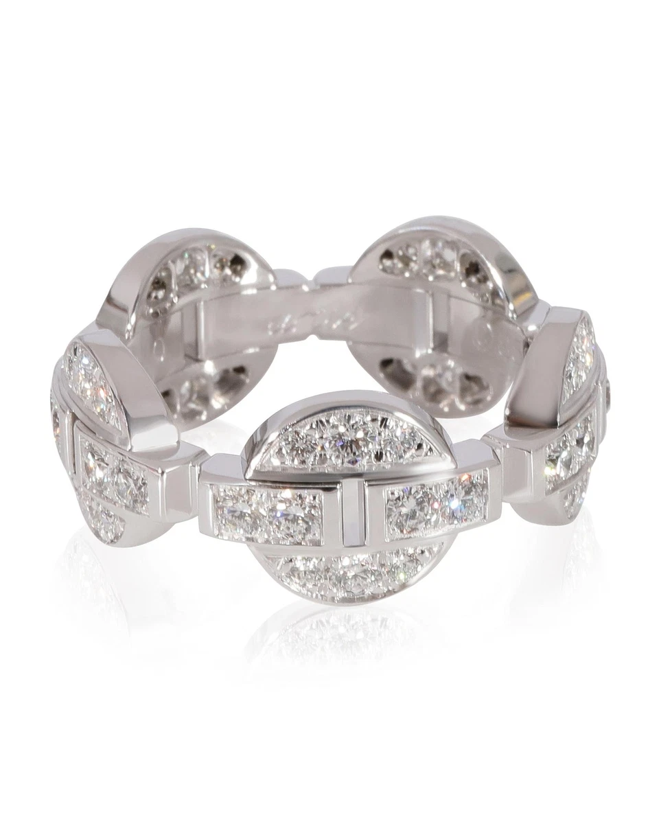 Pre Loved Cartier Himalia Diamond Band in 18K White Gold 1.75 CTW
