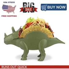  Appetizing ✨Holds 2  Funwares Tricerataco Holder Ultimate Dinosaur Taco Stand