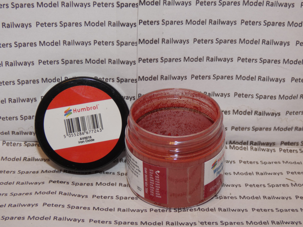 Humbrol AV0016 Weathering Powder Iron Oxide 45ml