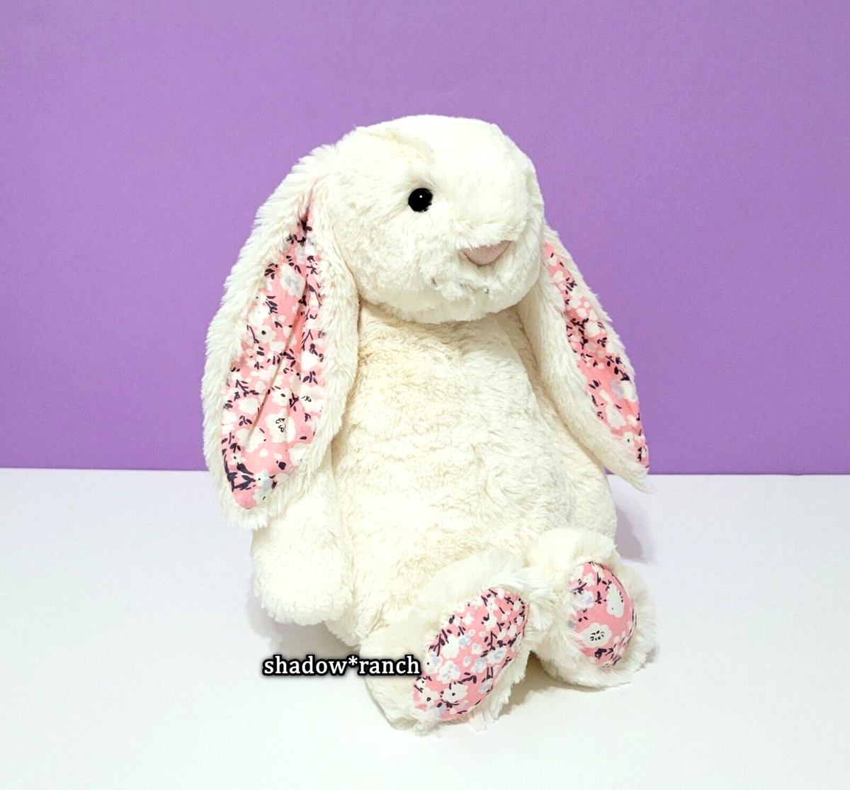 Blossom Cream Bunny『Berry』Medium・タグ付き新品 Blossom Cream Bunny 'Berry' Bag Charm - Official Jellycat